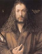 Albrecht Durer Self-protrait in a Fur-Collared Robe painting